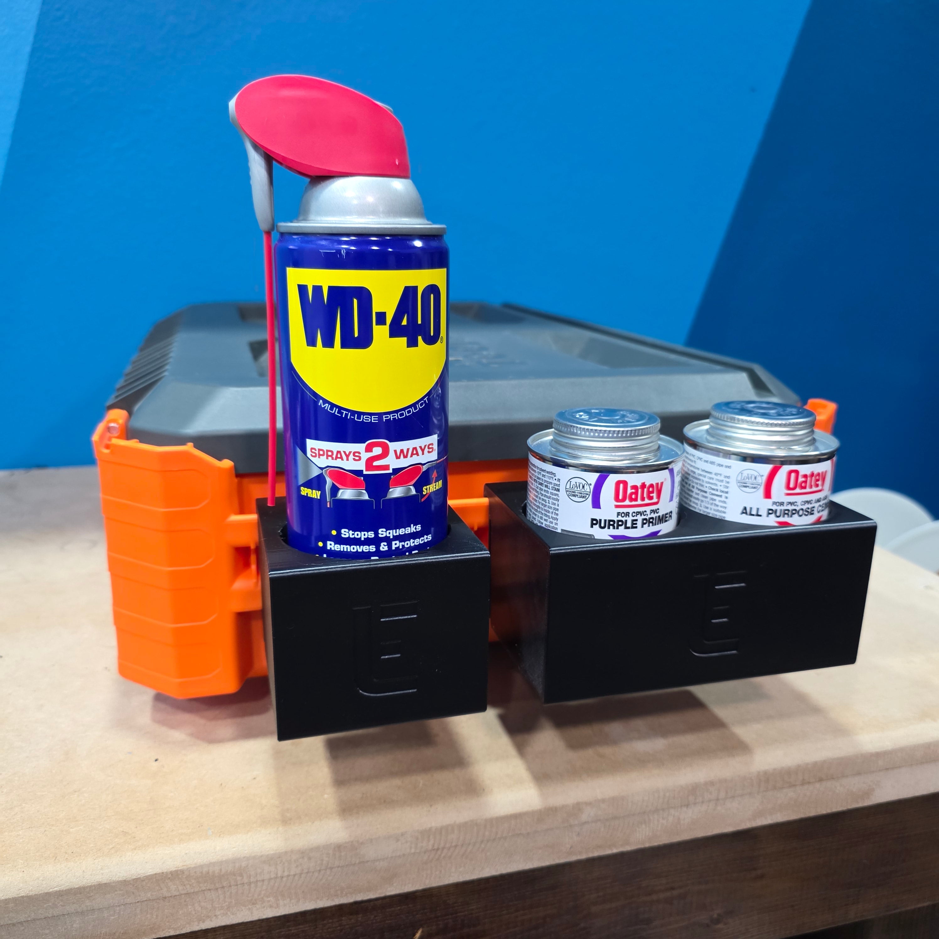 Klein MODBox Rail Spray Paint, WD-40, or PVC Cement Holder