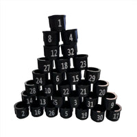 Deez Nuts Numbering Nuts 1-32 – Injection Molded, High Visibility Cable Management for Pigtails