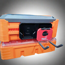 Klein MODBox Rail to Milwaukee Packout Adapter for seamless tool storage integration.