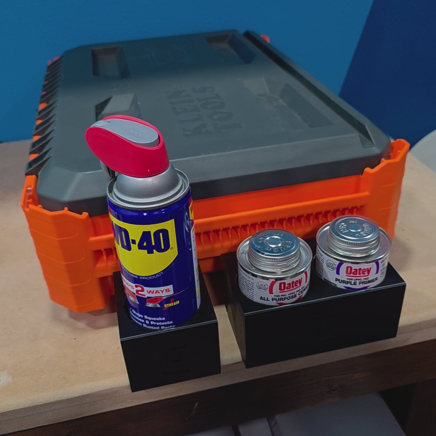 Klein MODBox Rail Spray Paint, WD-40, or PVC Cement Holder