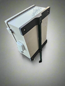 3D-printed U-Post Enclosure Mount for securing enclosures to U-Posts for organized storage.